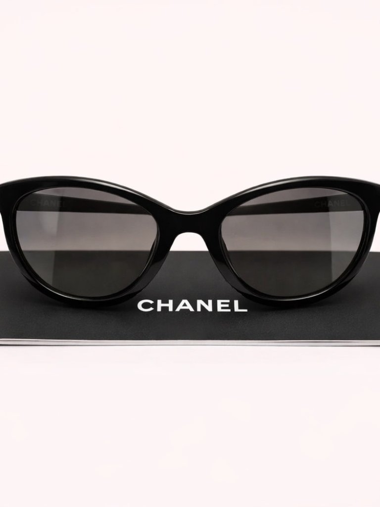 Nwt Chanel Black Pantos Sunglasses